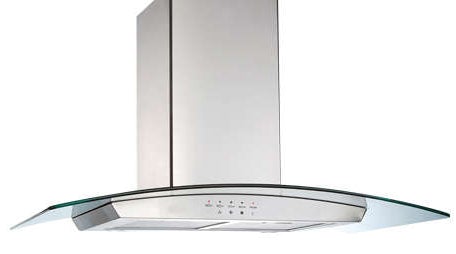 Emilia CK90CGLBF 90cm Curved Glass Canopy Range Hood – New