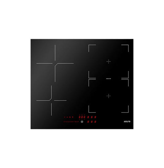 Euro Appliances E60IDB Italian Made 60cm Flexi Zone Induction Cooktop