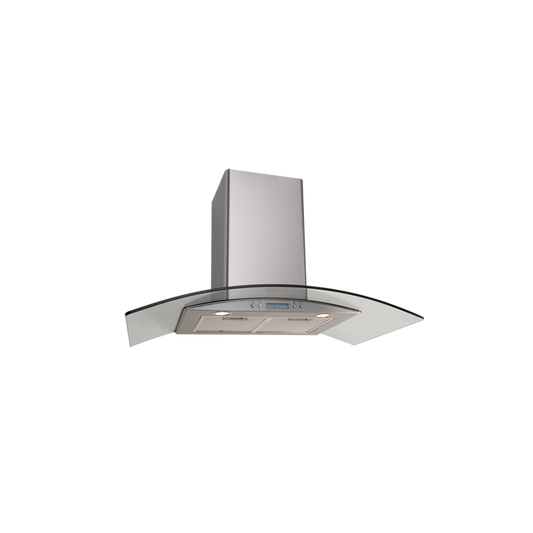 Euro Appliances EAGL90SX 900mm Glass Canopy Rangehood - Special Order