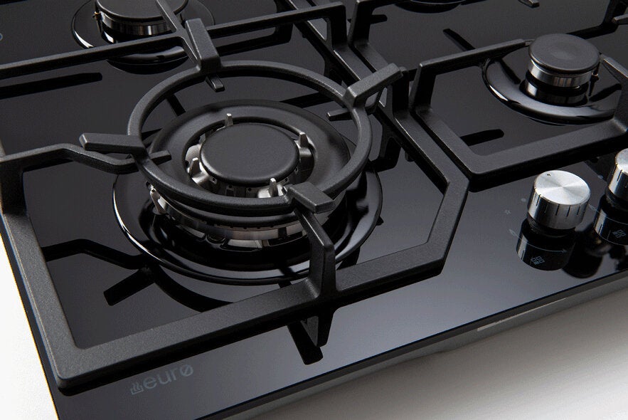 Euro Appliances ECT600GBK2 60cm Natural Gas Cooktop - Special Order