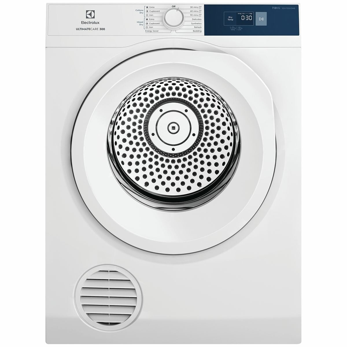 Electrolux EDV705H3WB 7kg Vented Dryer - Electrolux Seconds Stock