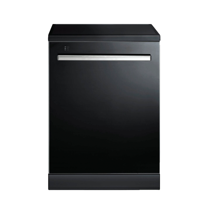 Euromaid EDWB16GCSA Black Glass European Dishwasher