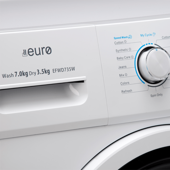 Euro Appliances EFWD735W 7KG / 3.5KG Front Load Washer / Dryer Combo - Ex Display