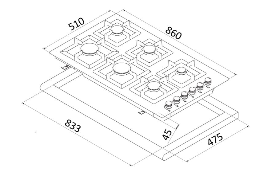 90cm Oven and Cooktop Package No.2