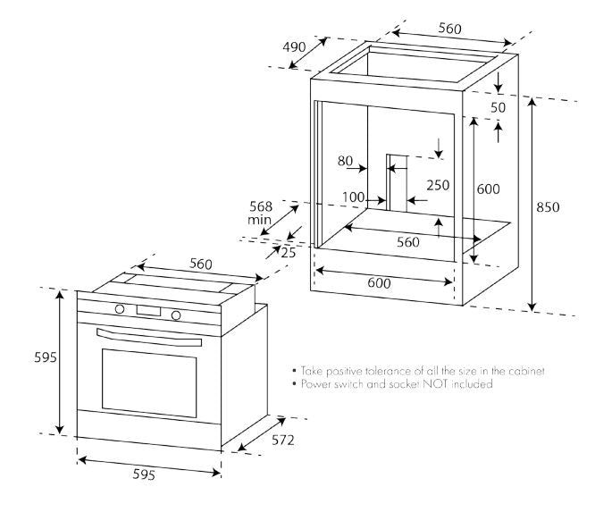 60cm Oven, Cooktop and Rangehood Package No.3