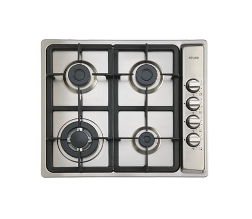 Euro Appliances EPZ3WGCTSS 4 Burner Stainless Steel Gas Cooktop