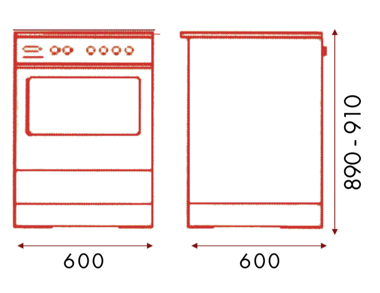 Euro Appliances EV600EESX 60cm Stainless Steel Electric Freestanding Oven/Stove