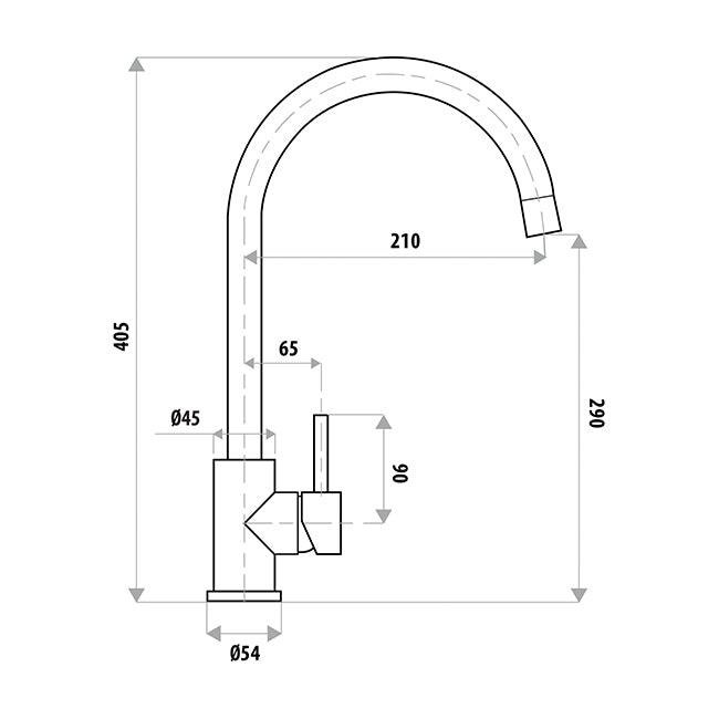 Elle PROJECT 304 Stainless Steel Sink Mixer SST874B