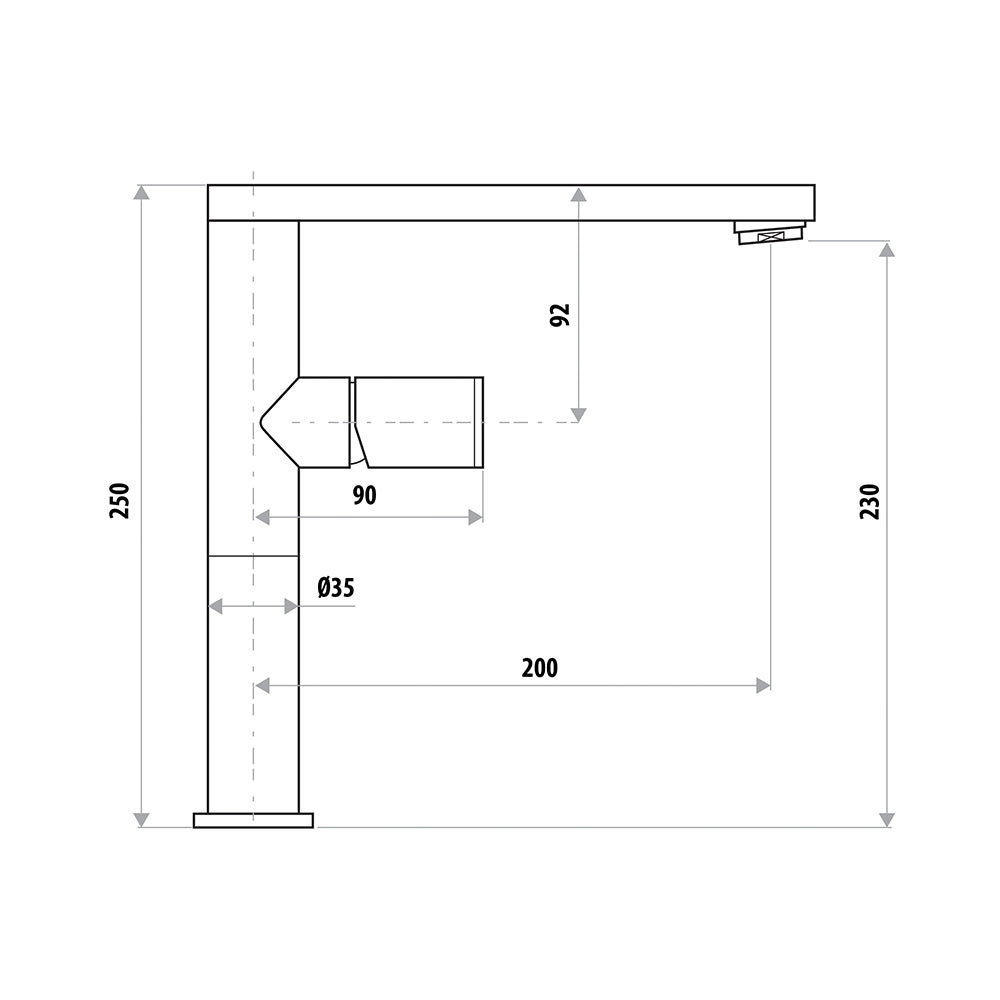 The GABE Sink Mixer Brushed Nickel T702BN