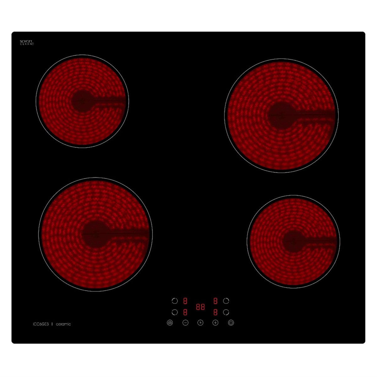 Baumatic B-ICC6GE3 60cm Ceramic Cooktop