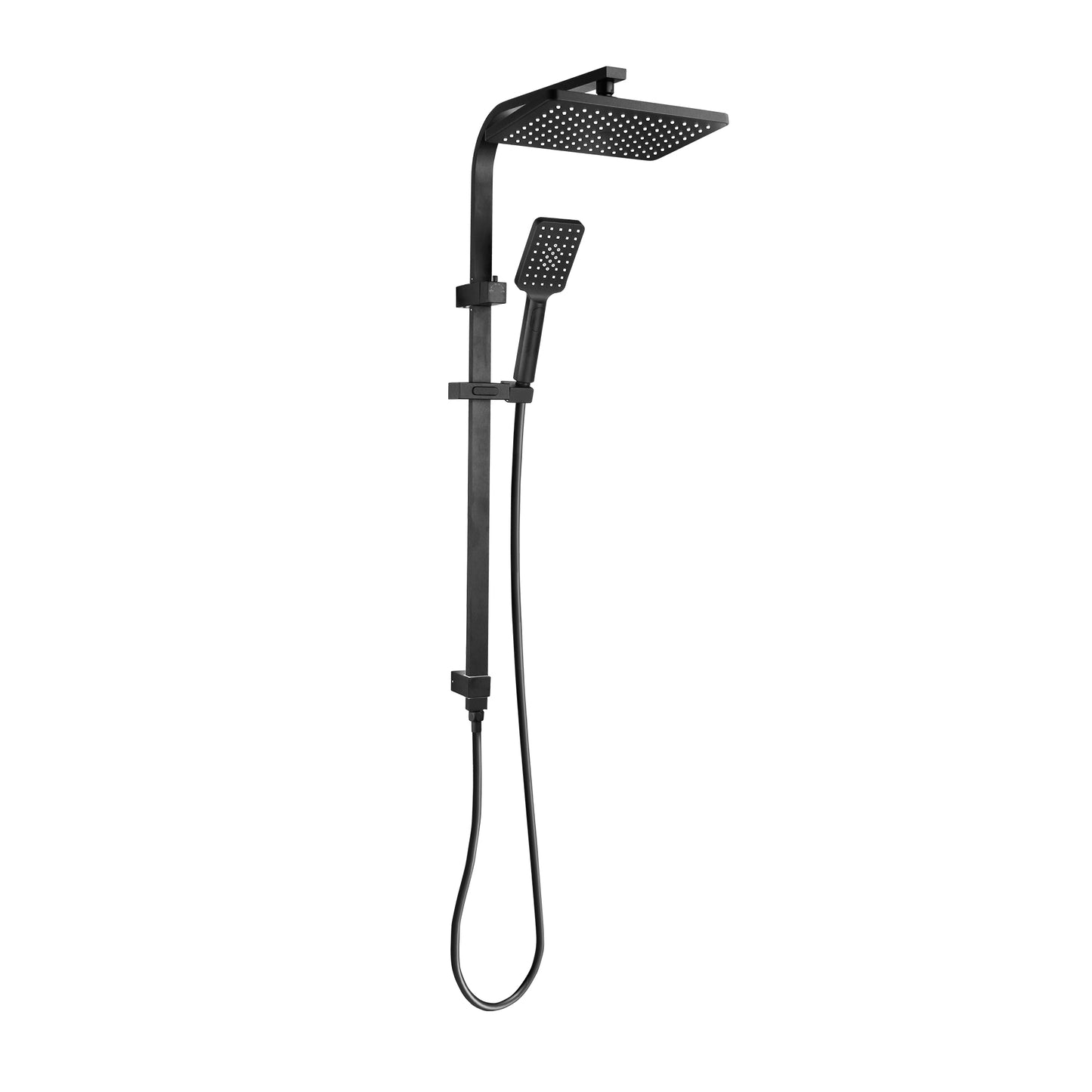 Liberty Twin Shower with Rail Matte Black T9988BK