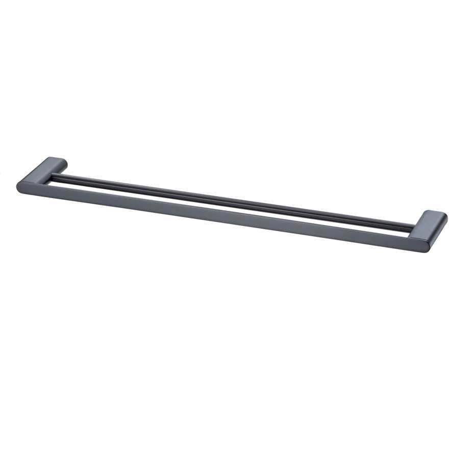 Oliveri MA824EC3MB Madrid Matte Black Double Towel Rail 650mm