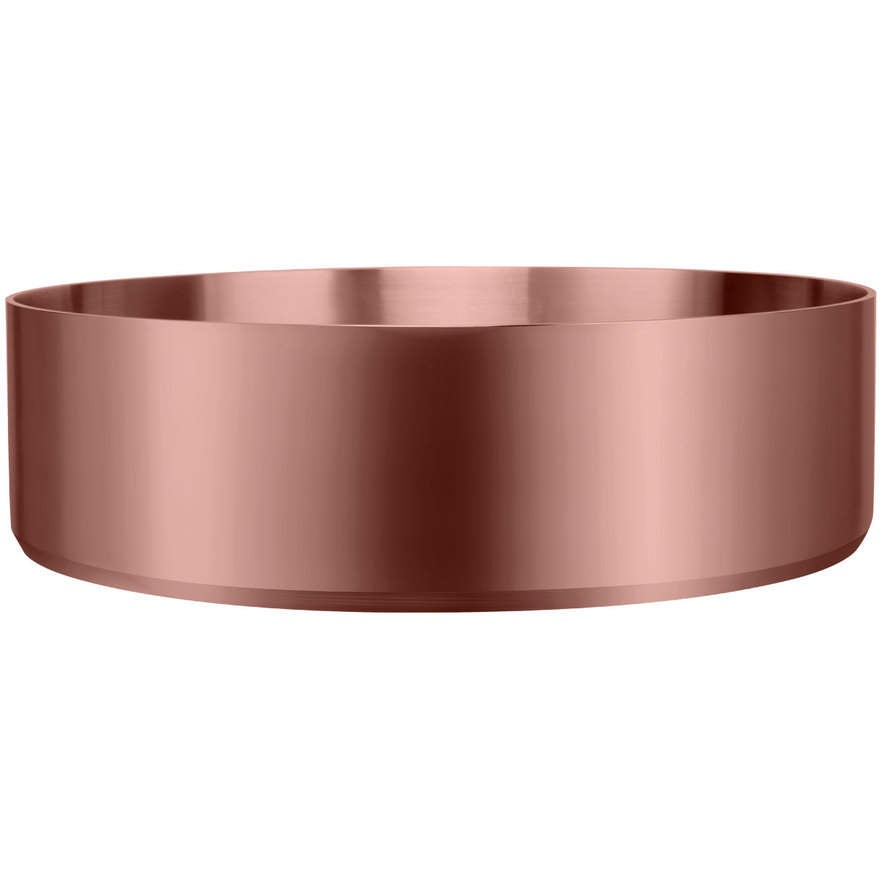 Oliveri MI71CU Milan Round Stainless Steel Counter Top Copper Basin