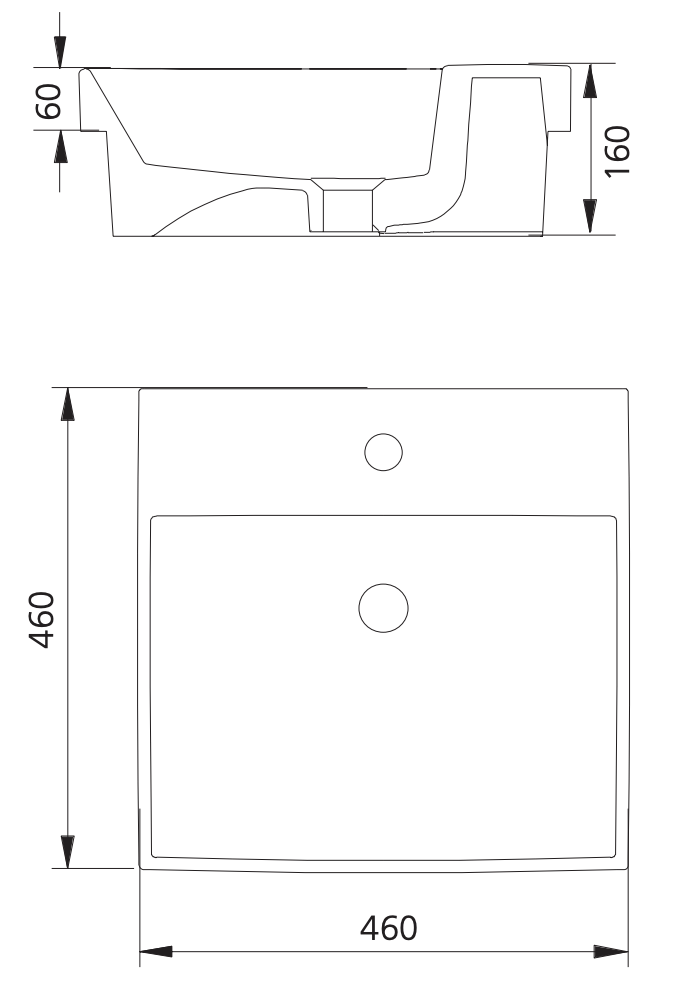 Oliveri MU7063C Munich Inset Basin