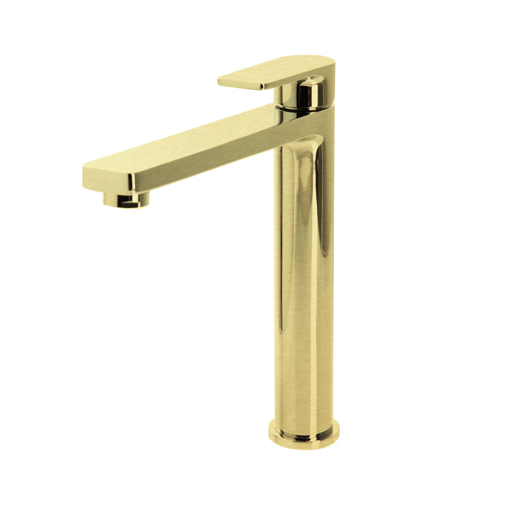 The GABE Leva High Rise Basin Mixer Brushed Gold LT704BG ...