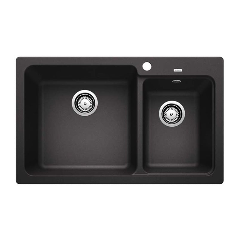 Blanco NAYA8BK5 Super Black Granite Sink