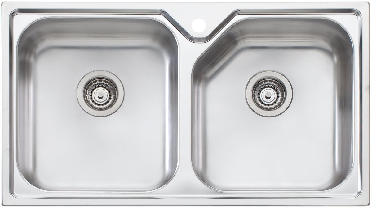 Oliveri NP663 Nu-Petite Double Bowl Topmount Sink