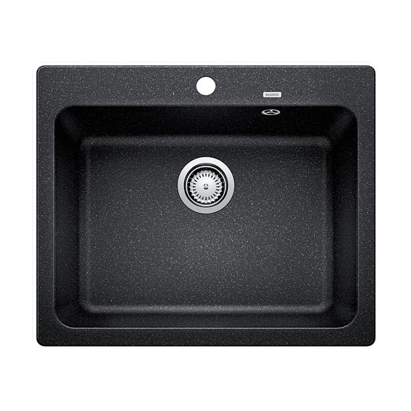 Blanco NAYA6K5 Anthracite Black Silgranit Single Bowl Top Mount Sink