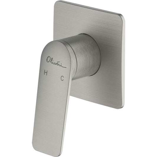 Oliveri PA100500BN Paris Brushed Nickel Wall Mixer