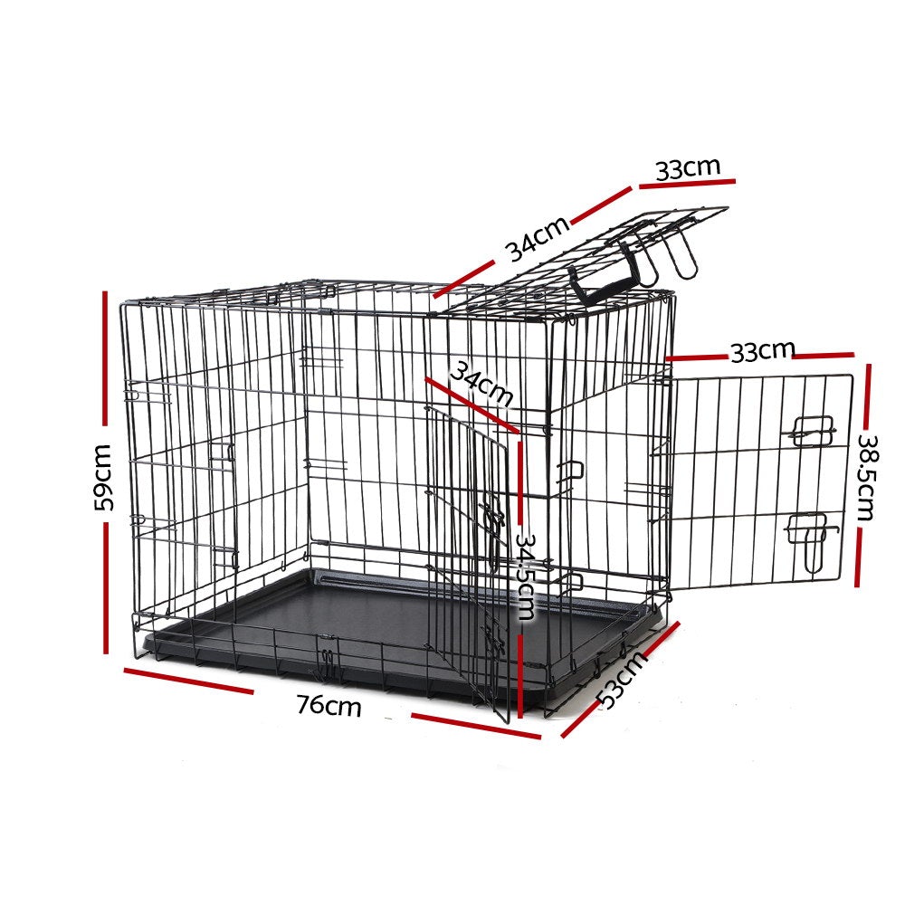 i.Pet 30inch Pet Cage - Black - Online Only