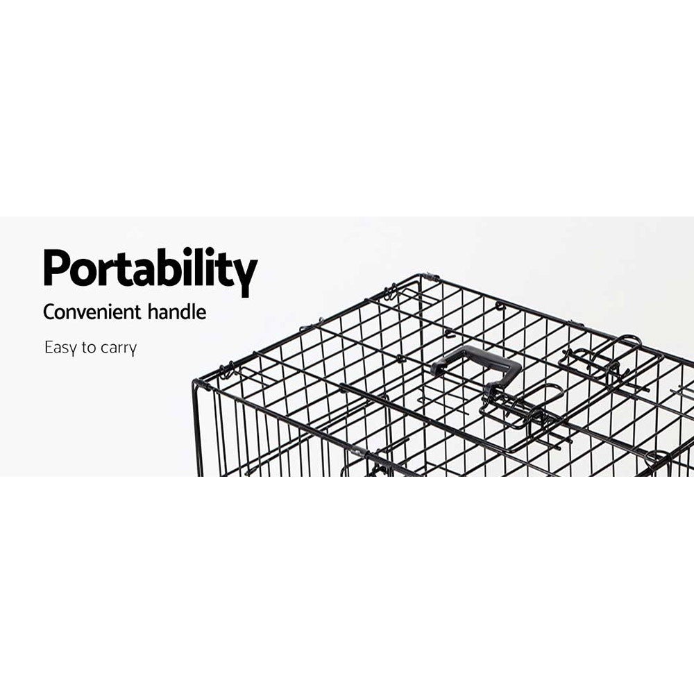 i.Pet 30inch Pet Cage - Black - Online Only