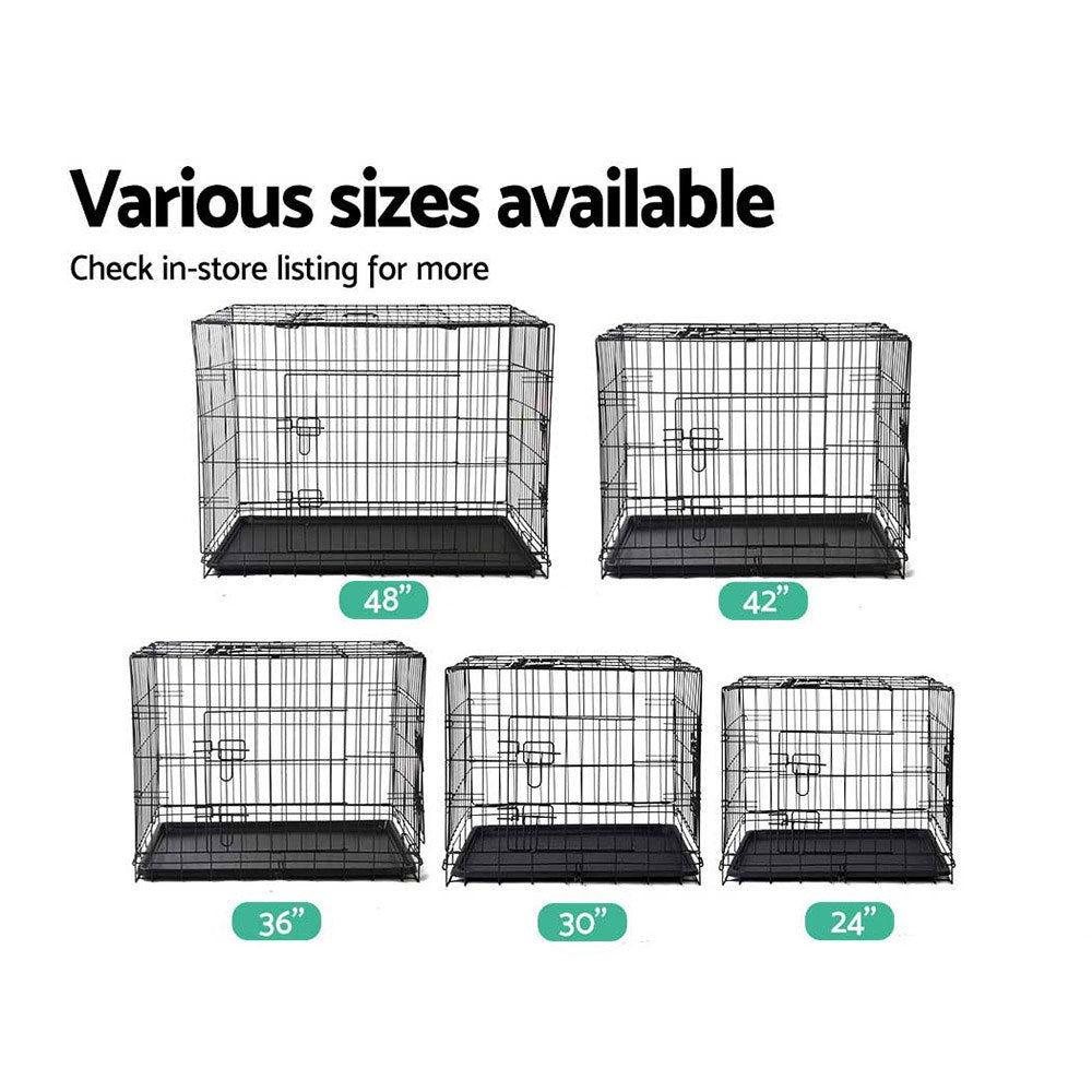 i.Pet 30inch Pet Cage - Black - Online Only