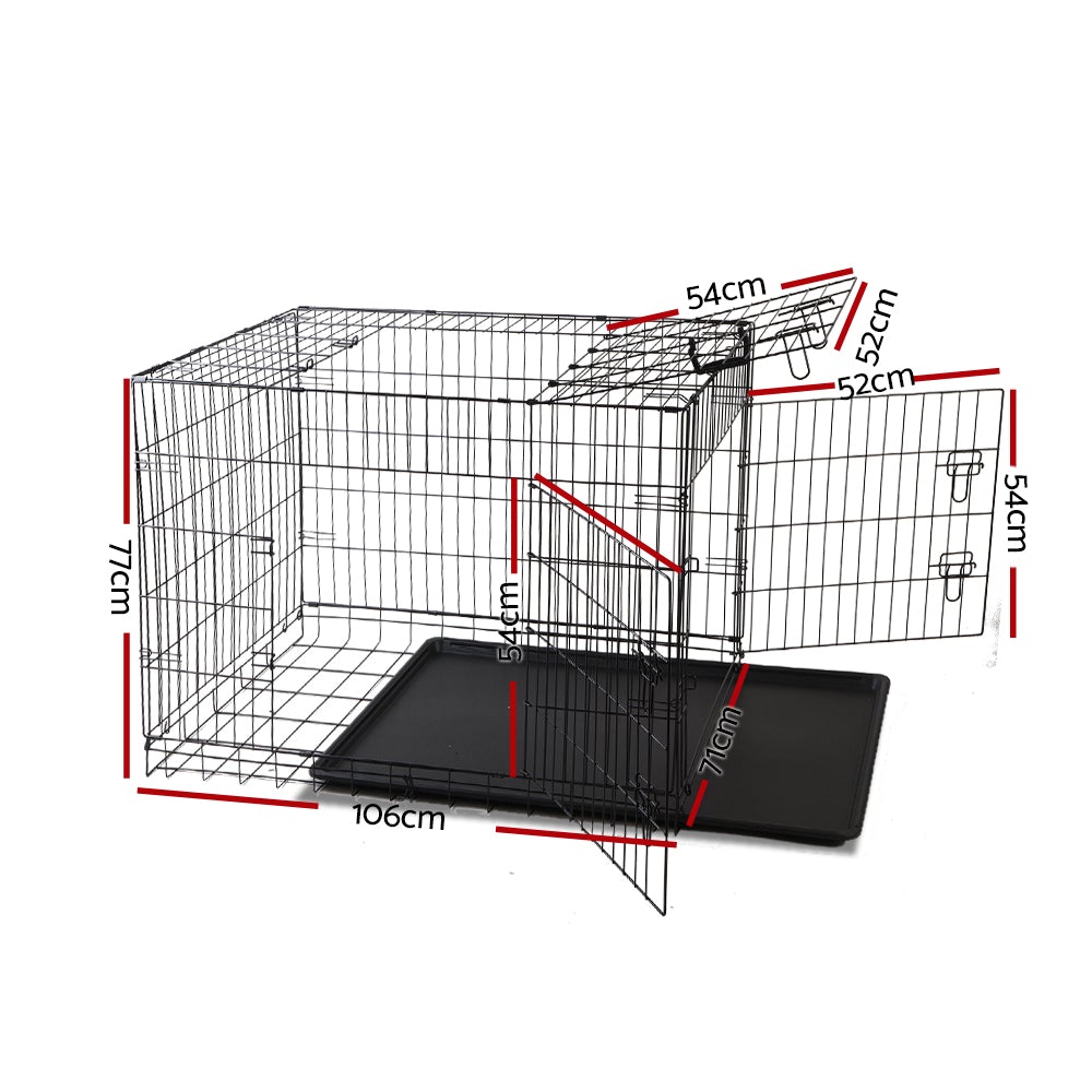 i.Pet 42inch Pet Cage - Black - Online Only