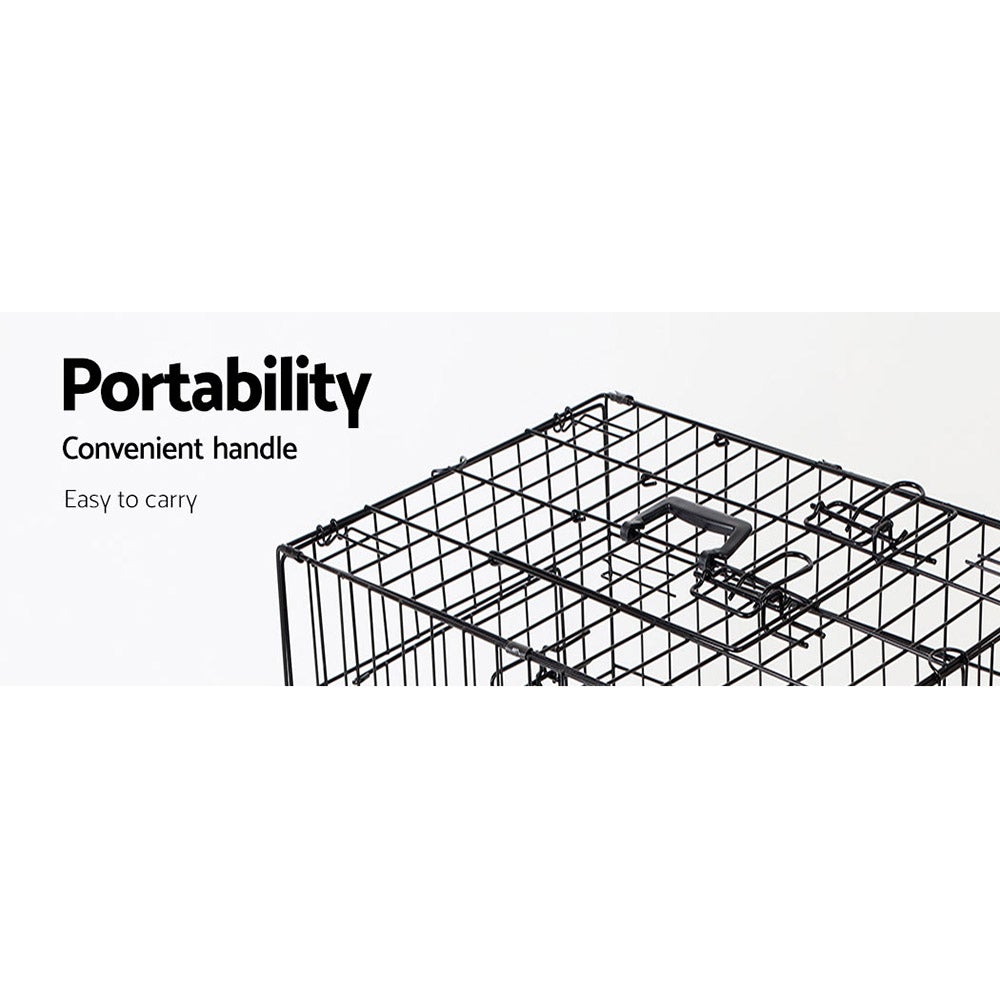 i.Pet 42inch Pet Cage - Black - Online Only