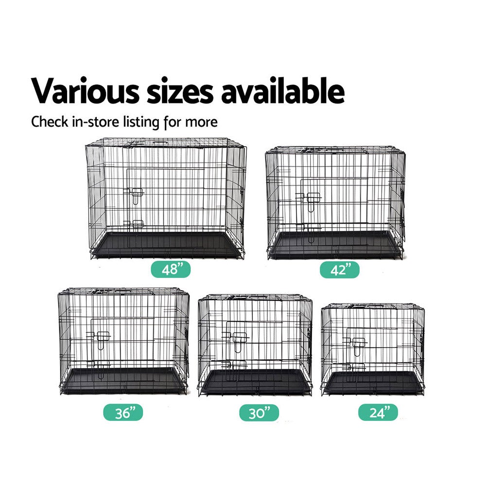 i.Pet 42inch Pet Cage - Black - Online Only