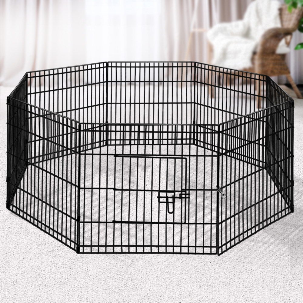 i.Pet 2X24" 8 Panel Pet Dog Playpen Puppy Exercise Cage Enclosure Fence Play Pen - Online Only