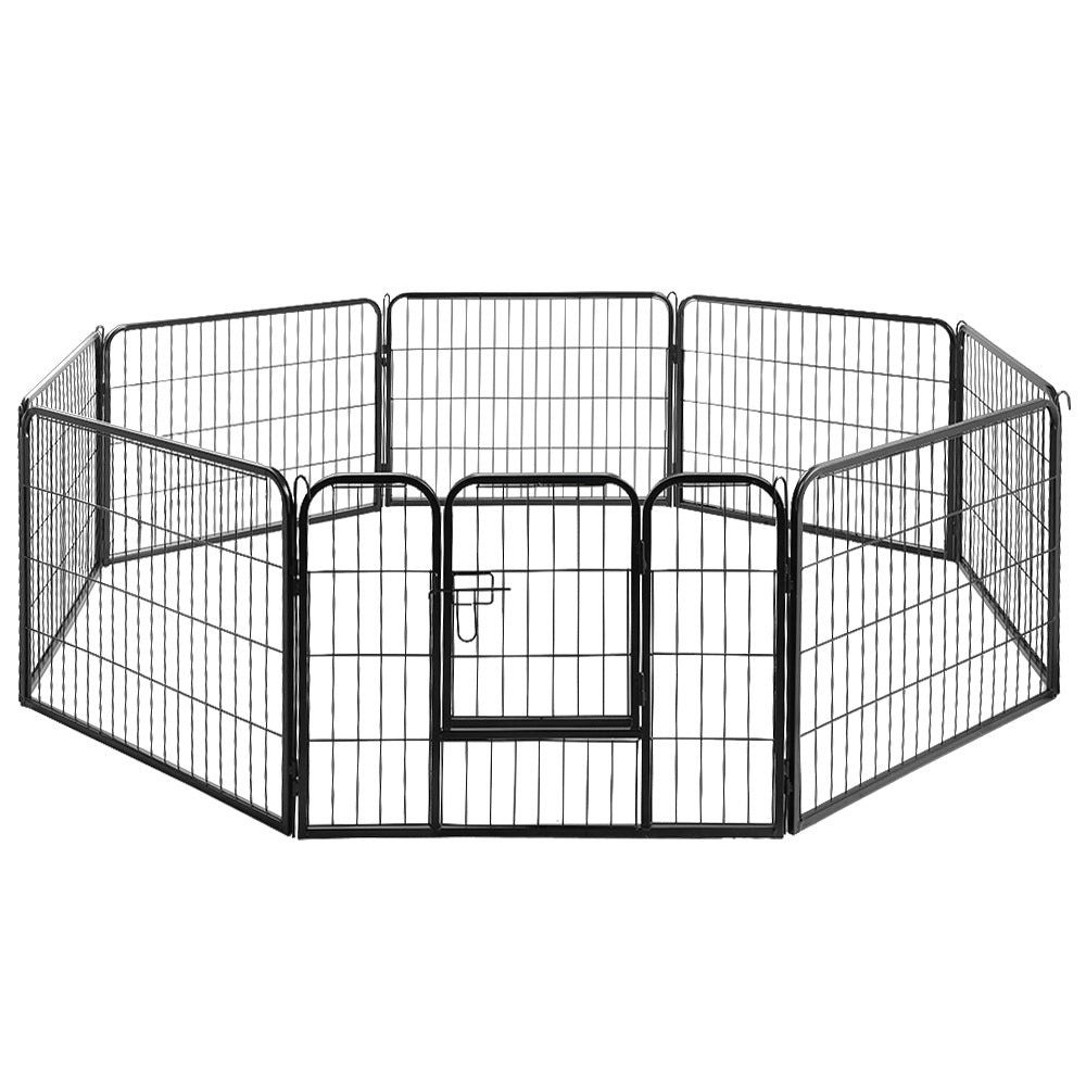 i.Pet 8 Panel Pet Dog Playpen Puppy Exercise Cage Enclosure Fence Play Pen 80x60cm - Online Only