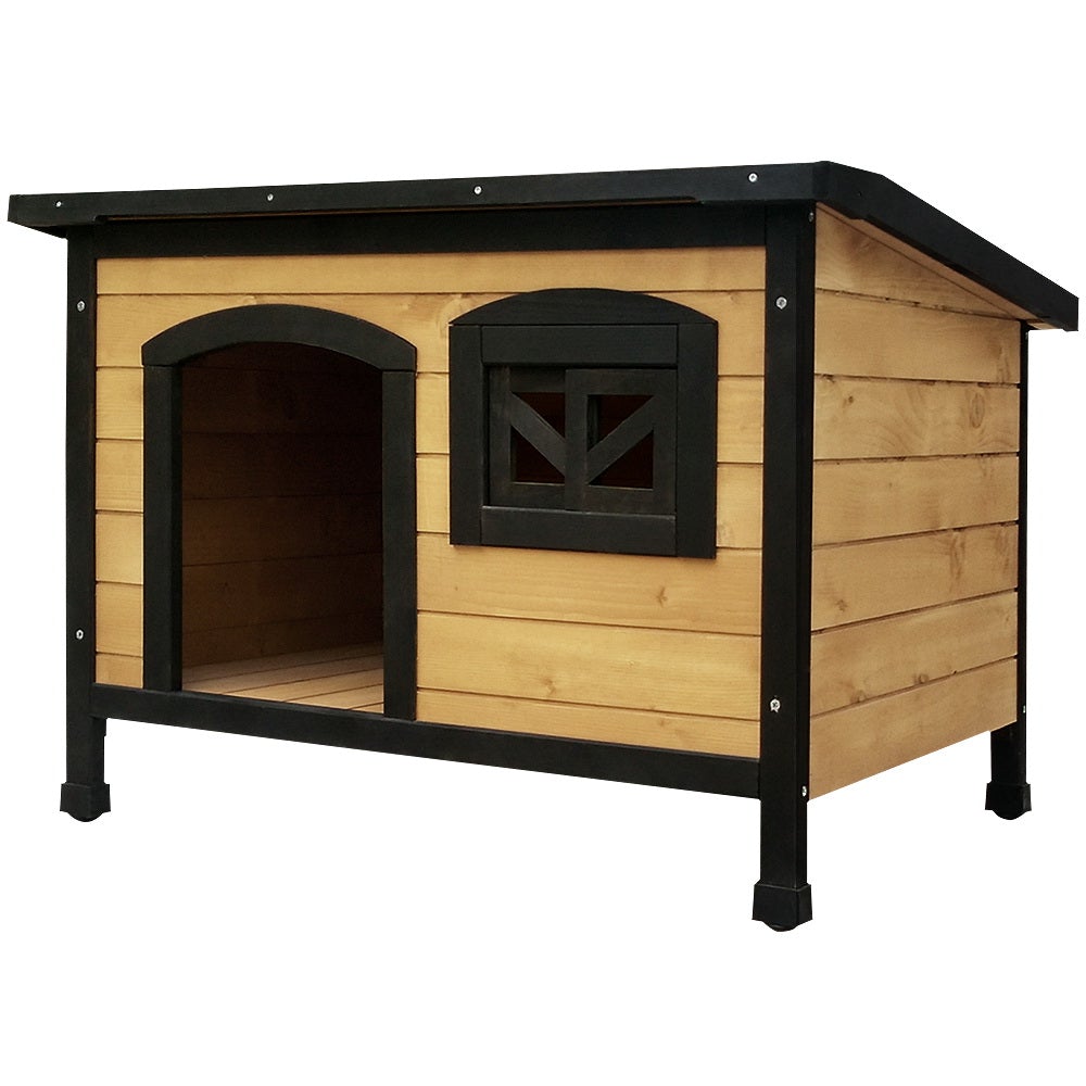 i.Pet Medium Wooden Pet Kennel - Online Only