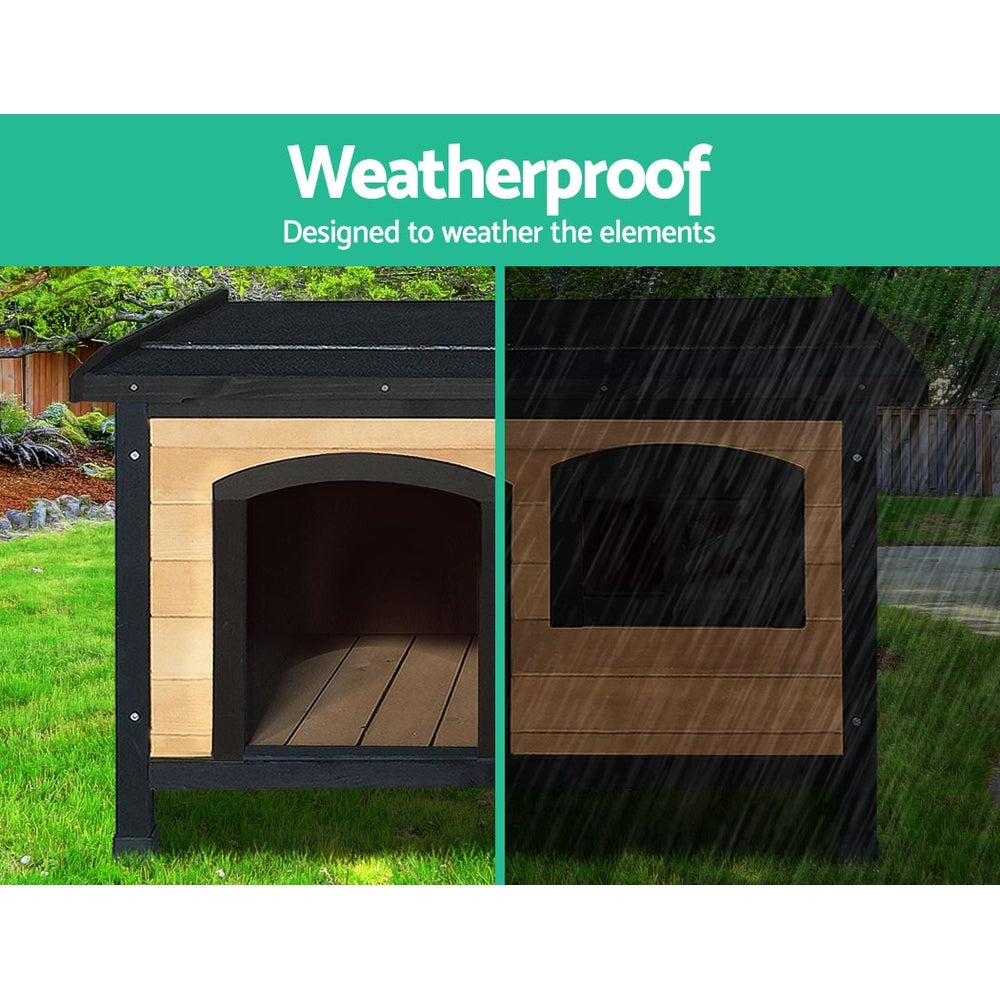 i.Pet Medium Wooden Pet Kennel - Online Only