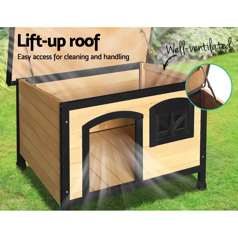 i.Pet Medium Wooden Pet Kennel - Online Only