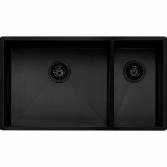 Oliveri Spectra SB35BK Top or Undermount 1 and 1/2 Bowl Black Finish Sink