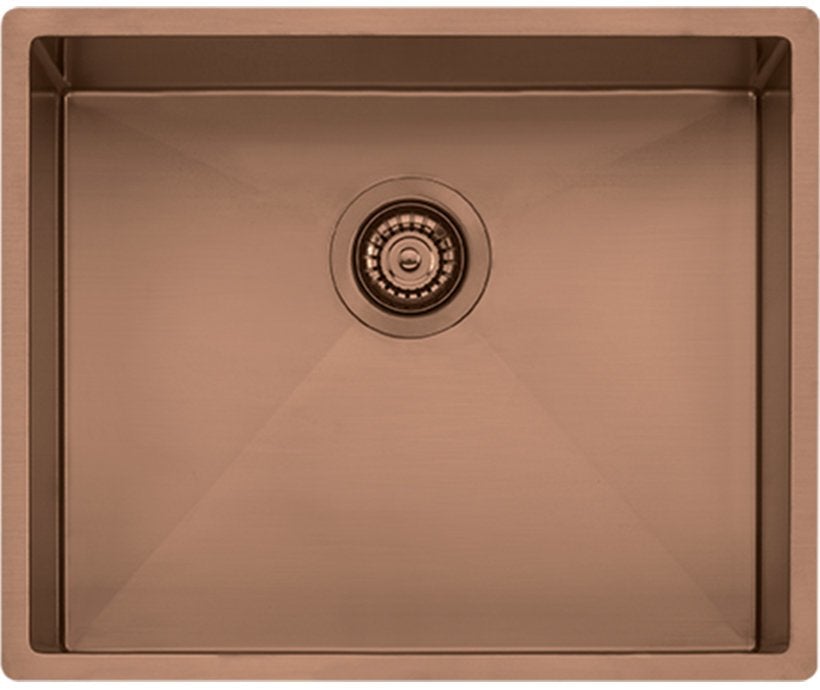 Oliveri SB50CU Spectra Top or Undermount Single Bowl Copper Sink