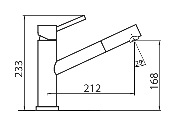 Oliveri SS2515 Essente Swivel Pull Out Mixer Tap