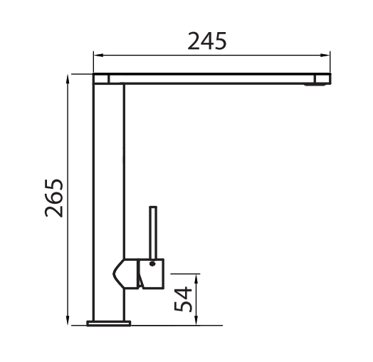 Oliveri SS2540 Essente Right Angle Mixer Tap