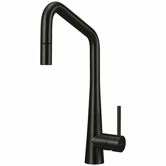 Oliveri Essente SS2575-BL Square Neck Pull Out Mixer Tap Black