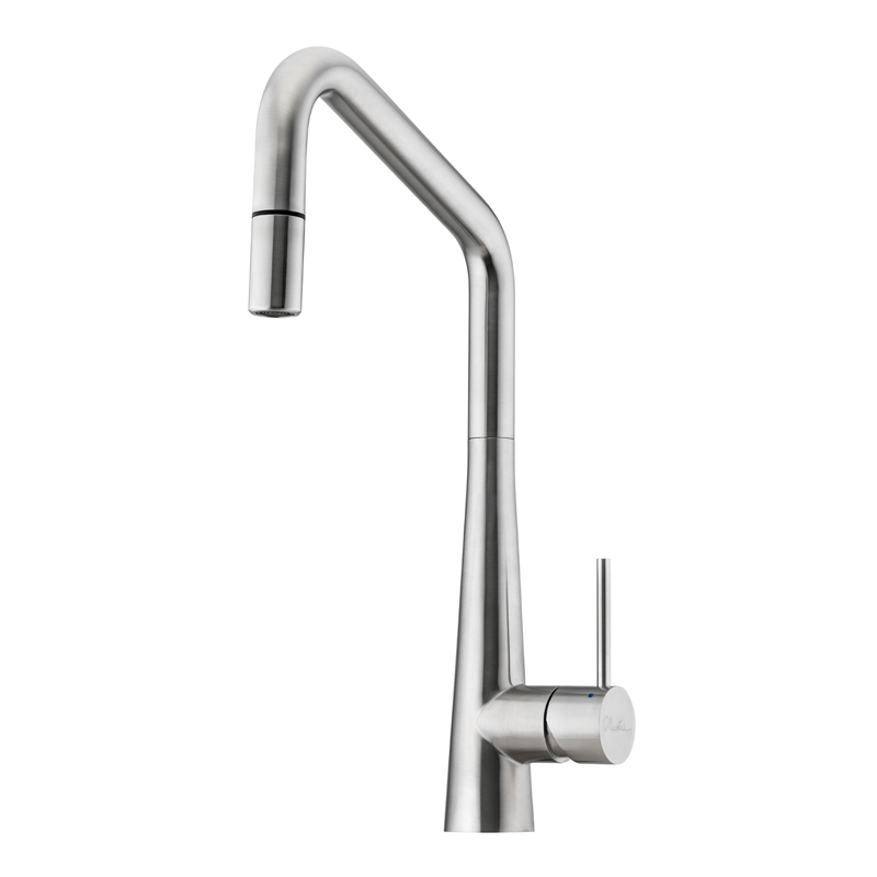 Oliveri SS2575 Essente Square Goose Neck Pull Out Mixer Tap