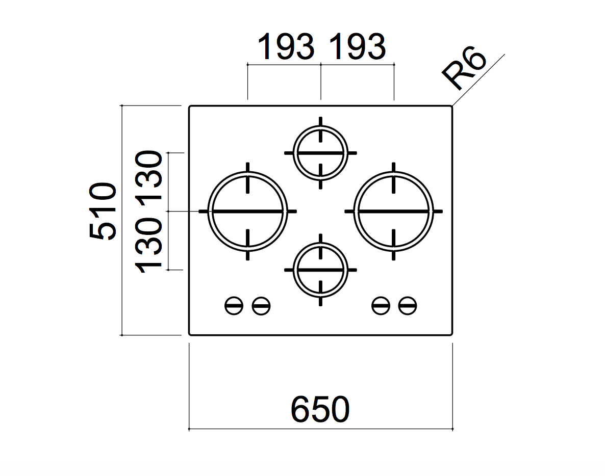 Barazza 1PMD64 65cm Stainless Steel Gas cooktop - order In