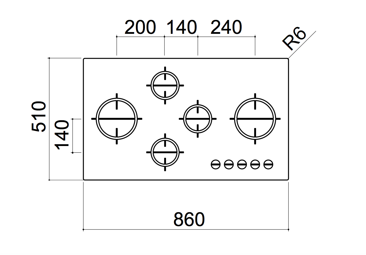 Barazza 1PMD95 90cm Stainless Steel Gas Cooktop. - Order in