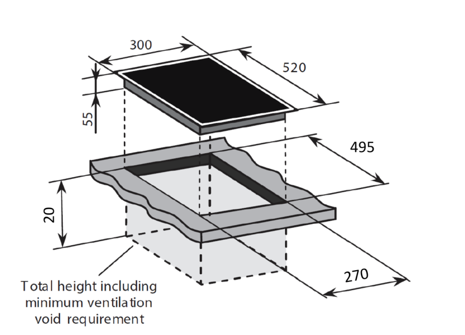 Baumatic BIC32 30cm Induction Cooktop