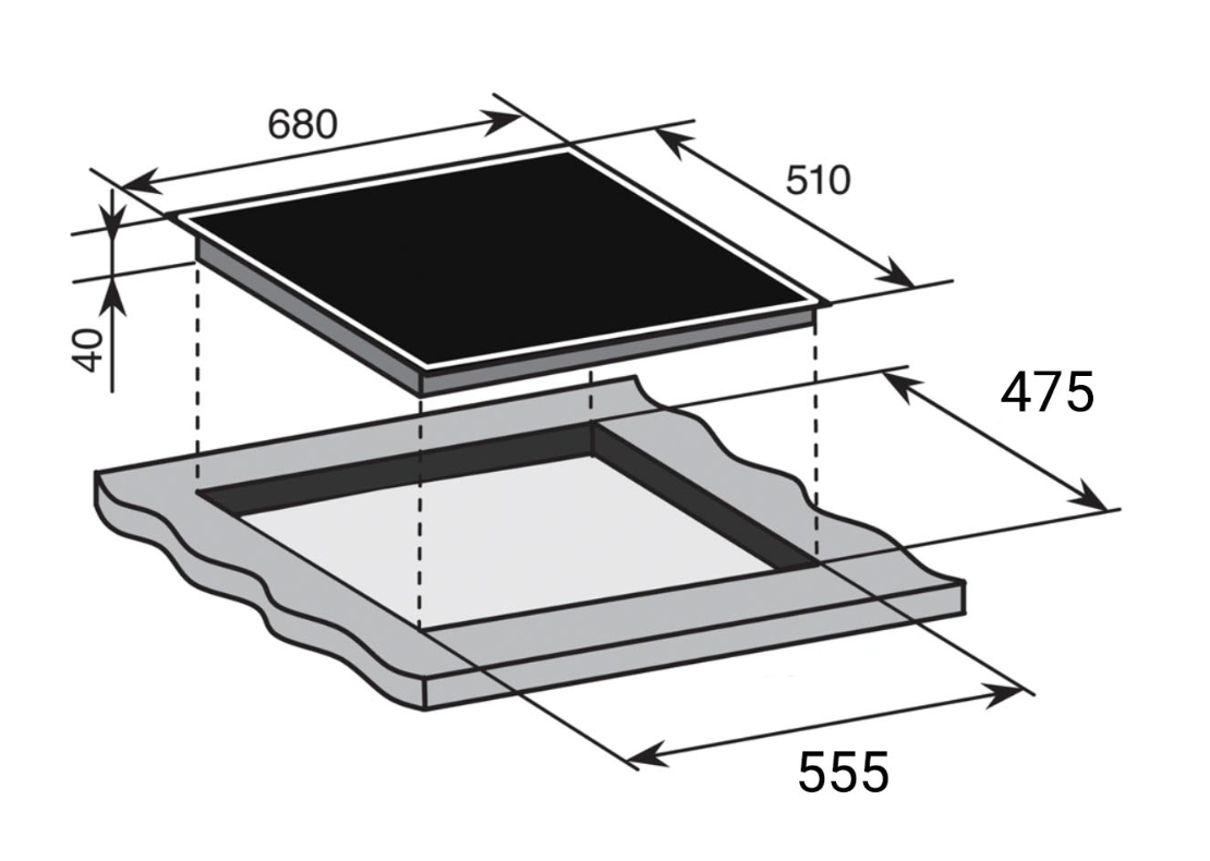 Baumatic B-GECE7002 70cm Ceramic Electric Cooktop