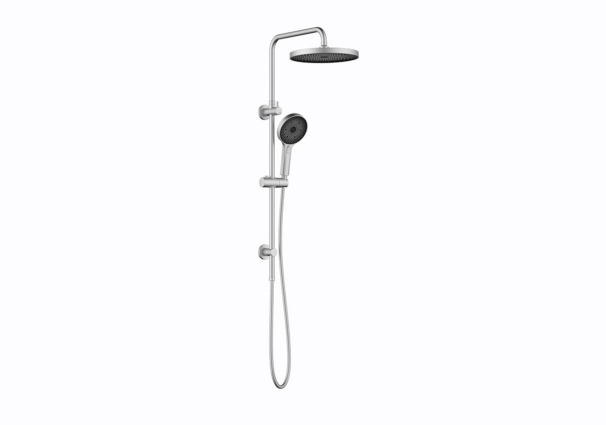 The Gabe Twin Shower With Rail  Brushed Nickel T7808BN