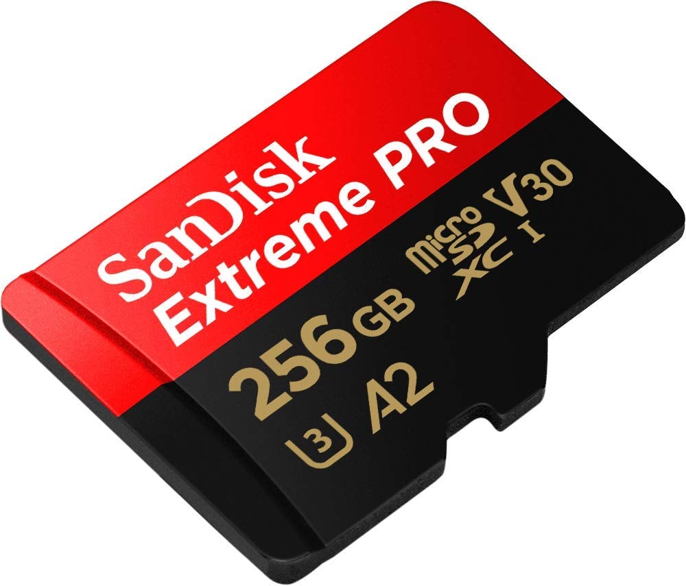 SANDISK  SDSQXCZ-256G-GN6MA TF Extreme PRO A2 V30 UHS-I/U3 170R/90W WITH SD ADAPTER