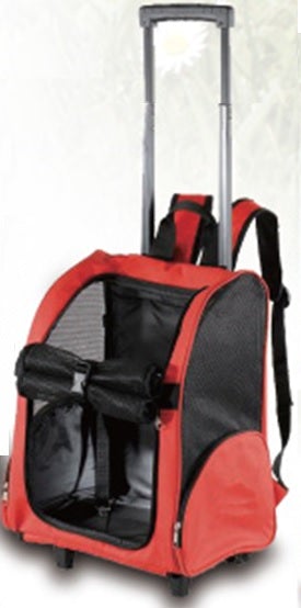 Dog Pet Safety Transport Carrier Backpack Trolley - Online Only