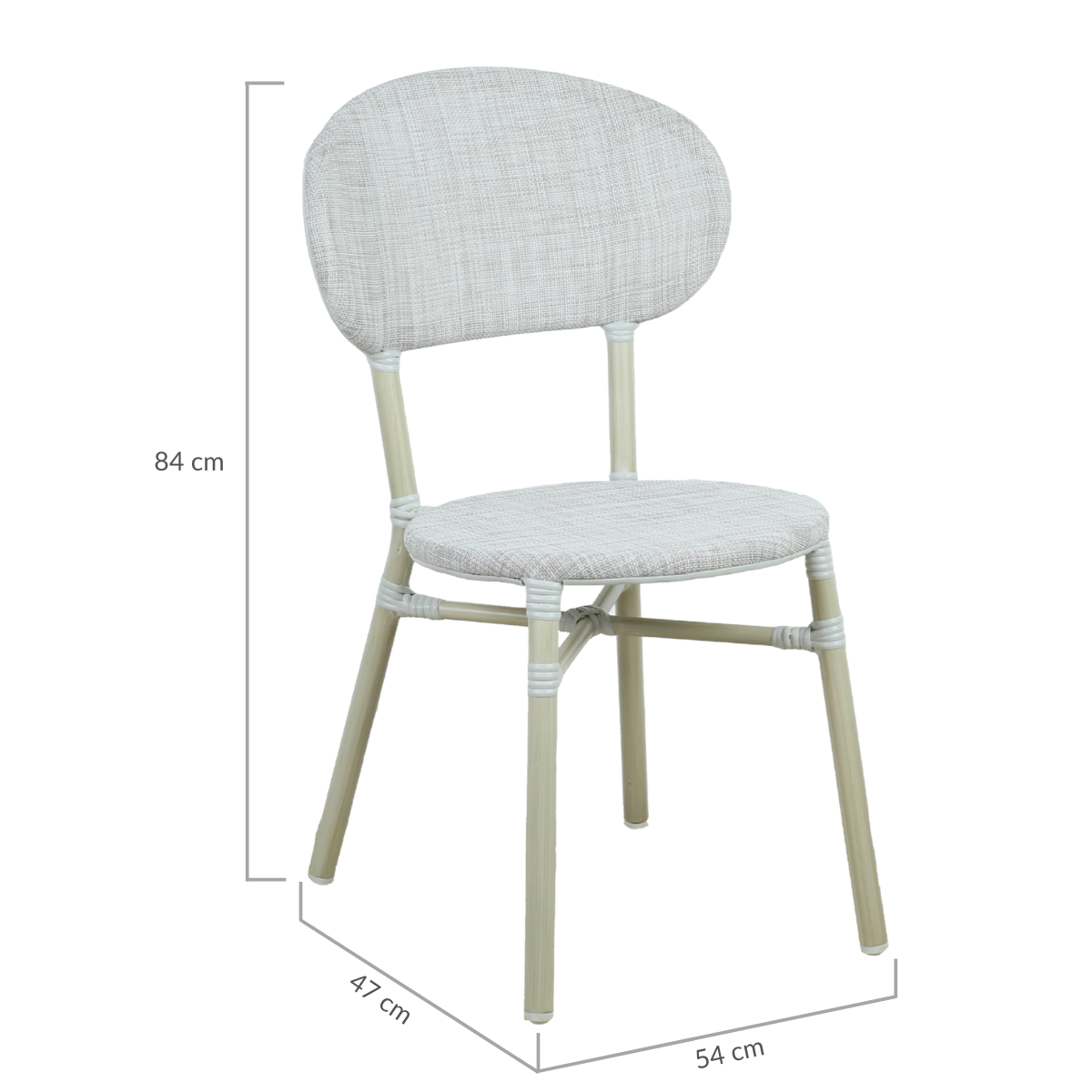 Skyler Style-savvy Outdoor Dining Chair Set of Two Natural