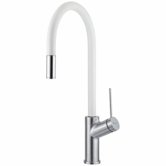 Oliveri Vilo VT0398B-WH Pull Out Mixer Tap White