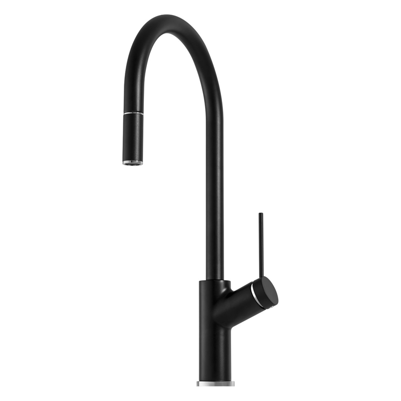 Oliveri VT0398C-BLACK Vilo Pull Out Mixer Tap